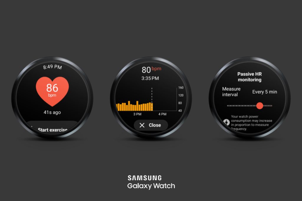 Samsung smartwatch gezondheid functies.
